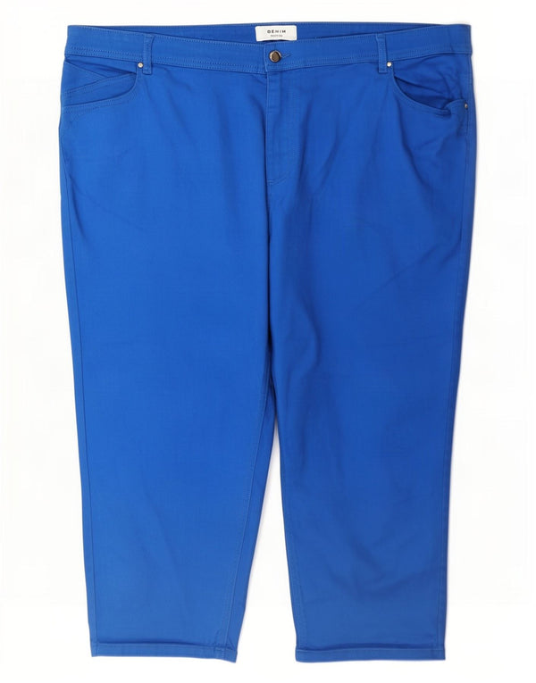 Женские капри Monsoon UK 24 4XL W46 L24 Синий хлопок