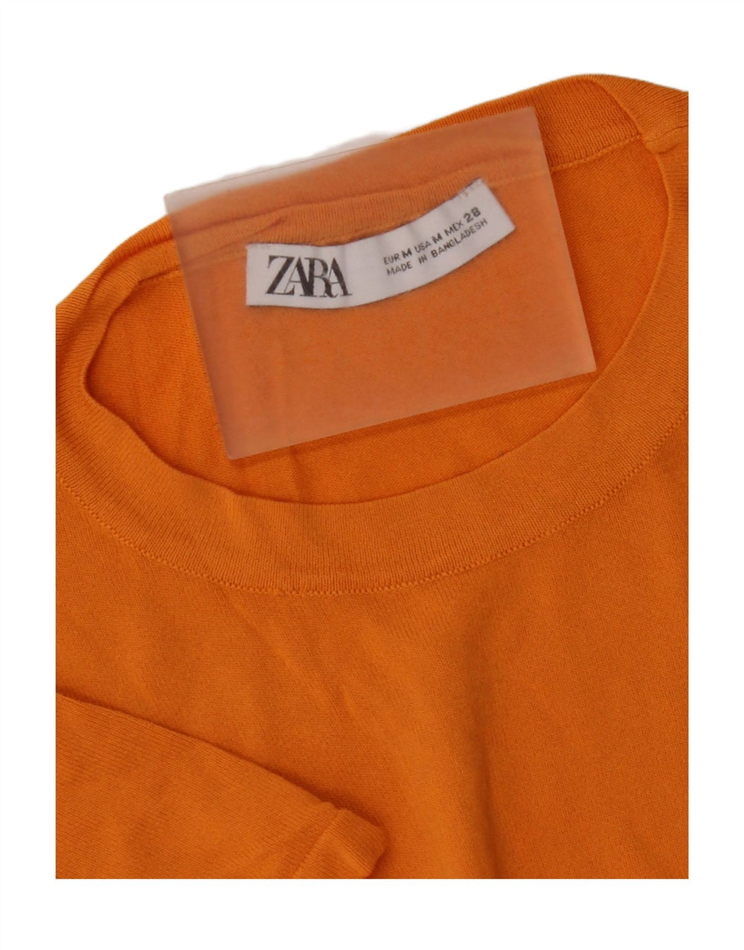 Женская футболка Zara Top UK 12 Medium Orange