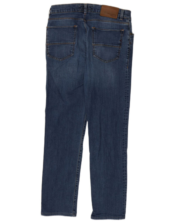 Мужские узкие джинсы Trussardi W33 L30 синие, хлопок