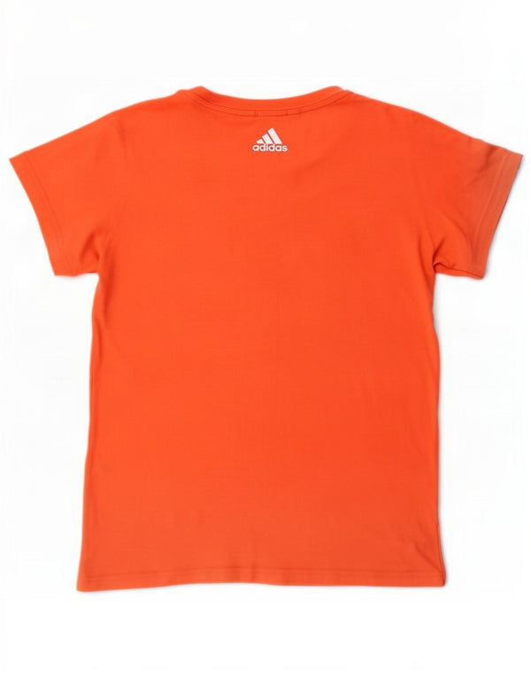 Женская футболка с рисунком Adidas Top UK 16, большая оранжевая