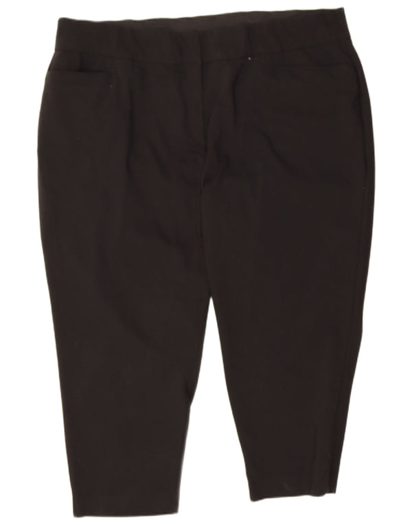 Женские укороченные брюки Marks & Spencer с автографом UK 24 4XL W46 L26 черные