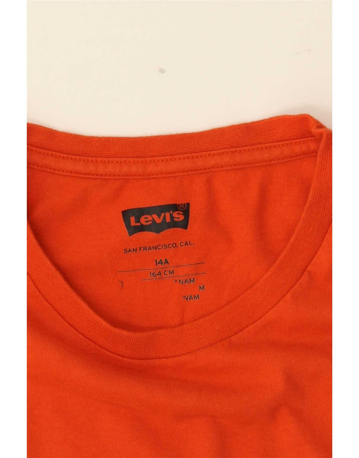 Футболка Levi's для мальчиков 13-14 лет оранжевая