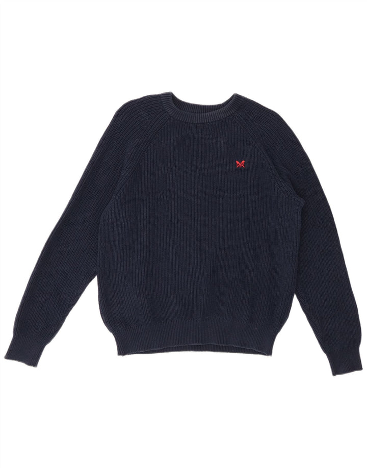 ОДЕЖДА ДЛЯ ЭКИПАЖА Женский джемпер с вырезом «лодочка» UK 14 Средний темно-синий