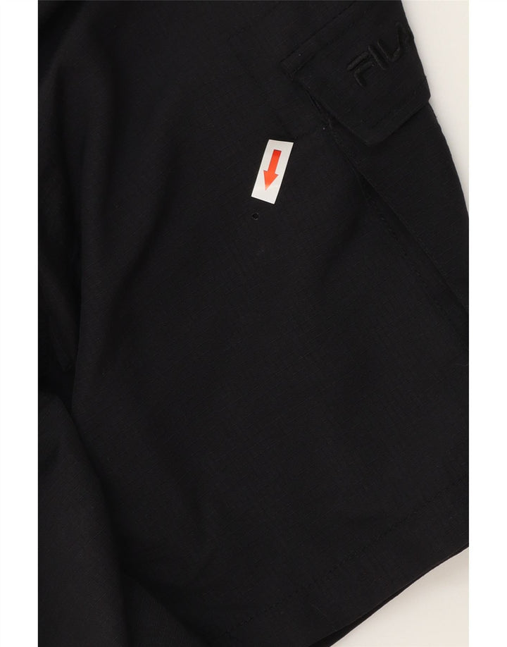 Мужские шорты-карго FILA Small W32, черные, полиэстер