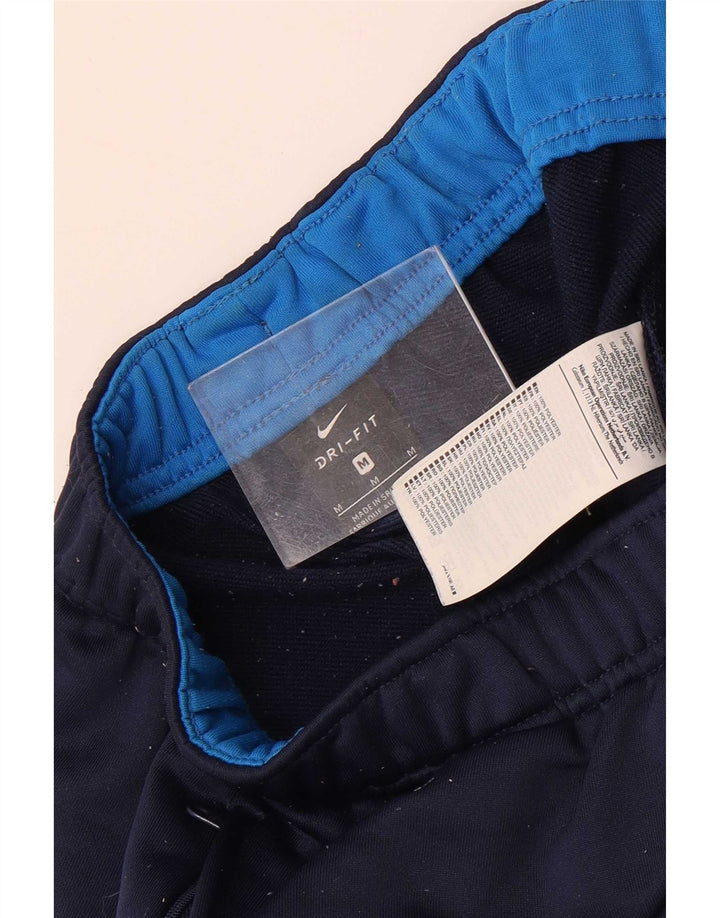 Мужские спортивные брюки Nike Dri Fit среднего размера, темно-синие, полиэстер