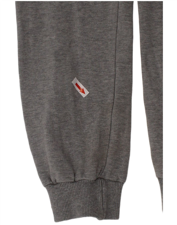 Спортивный костюм Adidas для девочек, брюки для бега, 7-8 лет, серый хлопок