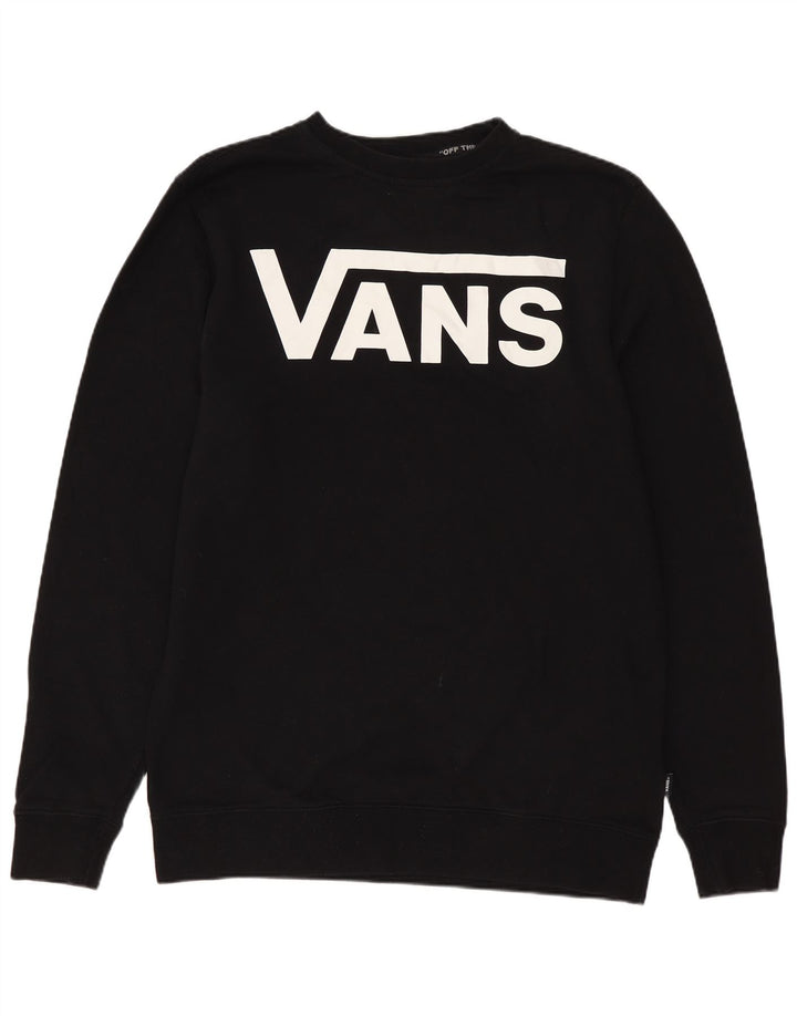 Мужской свитшот с рисунком VANS, маленький черный