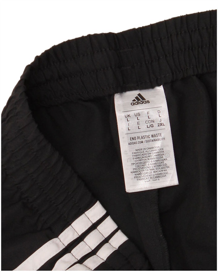Adidas Мужские спортивные брюки Джоггеры Большой черный полиэстер