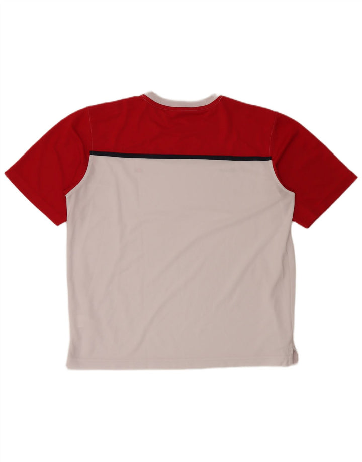 ELLESSE Мужская футболка Top XL Белая с цветными блоками