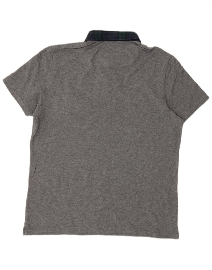 Мужская рубашка-поло для регби Lyle & Scott, большая серая, хлопковая