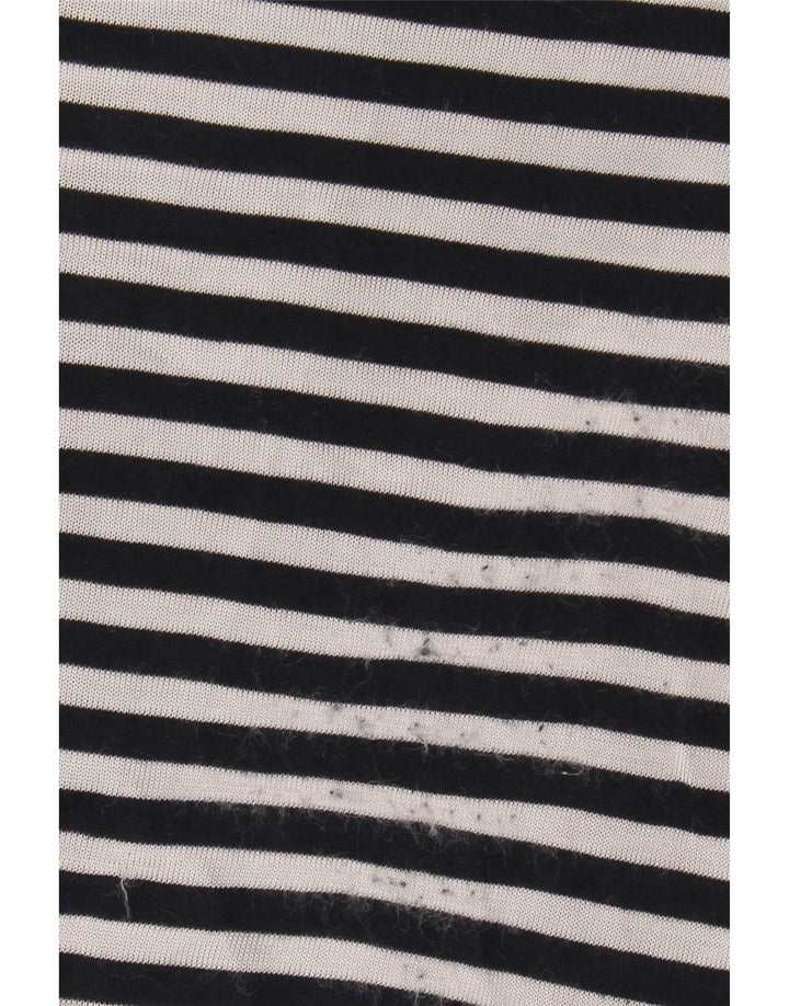 BENETTON Женская блузка с рукавом 3/4, топ UK 10, маленький, темно-синий, морской цвет