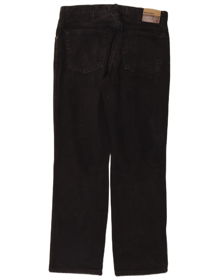 Мужские прямые джинсы Wrangler стандартного кроя W34 L32, черный хлопок