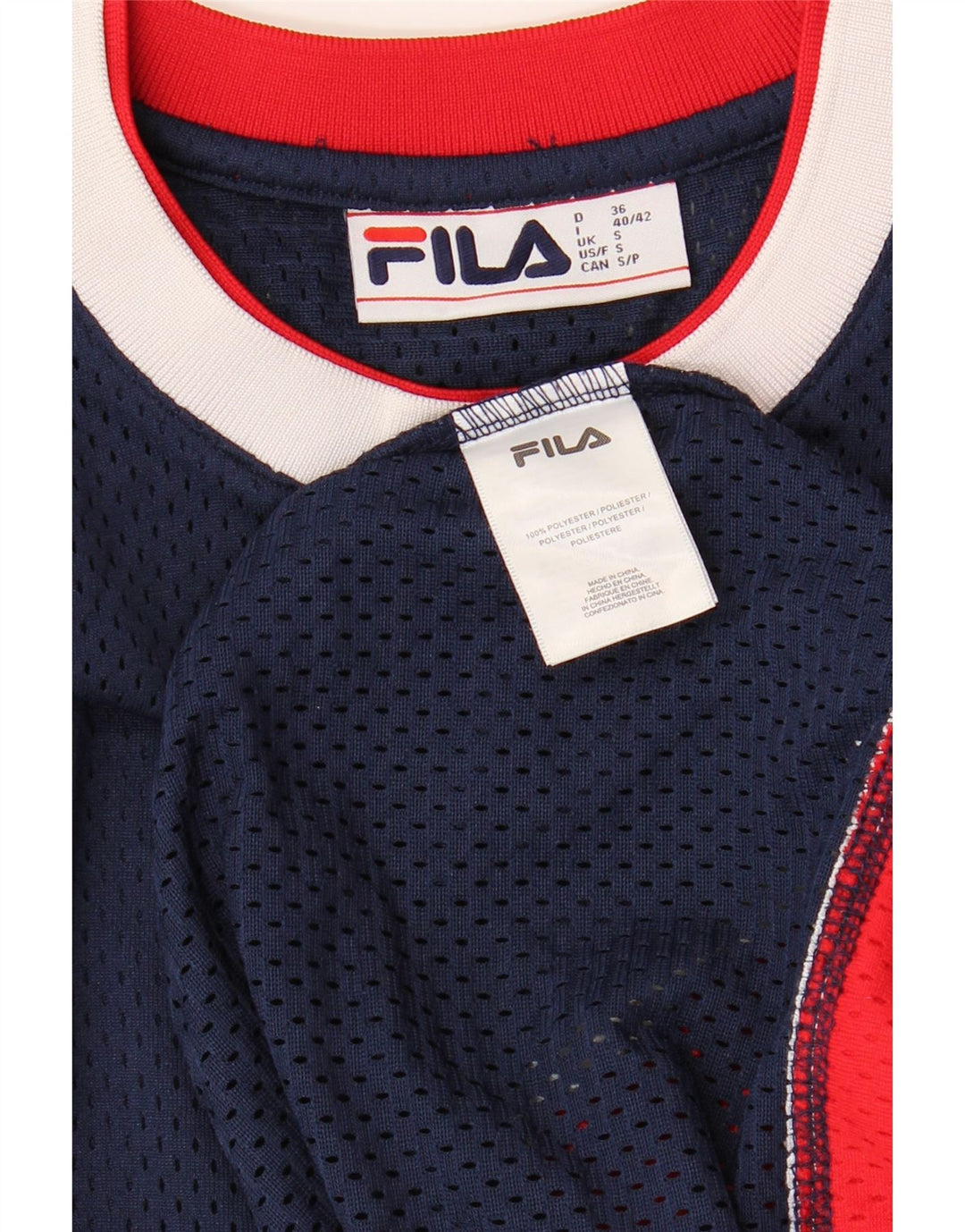 Мужская футболка с рисунком FILA, маленькая, темно-синяя