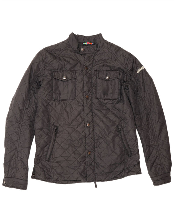 Мужская стеганая куртка Tucano Urbano UK 36 маленькая черная из полиэстера