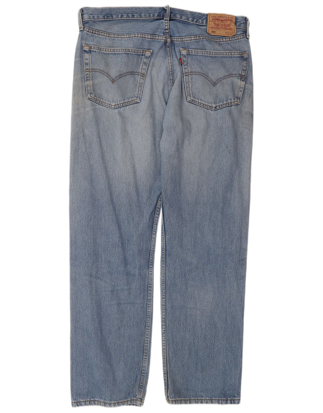 Мужские прямые джинсы Levi's W38 L32 синие, хлопок