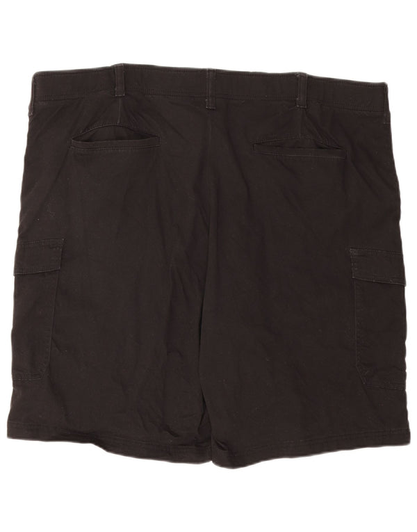 LEE Mens Extreme Comfort Cargo Shorts W46 3XL Black Cotton