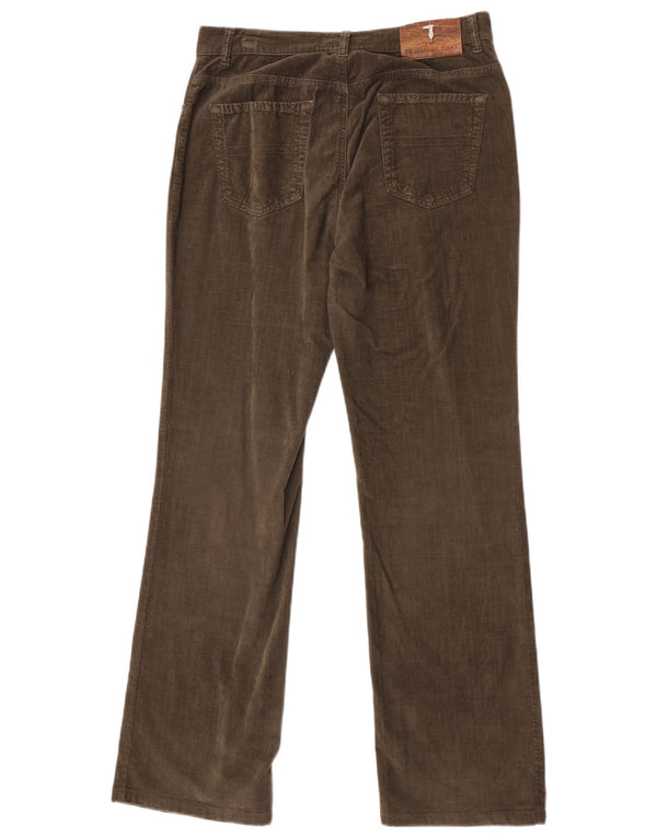 Мужские прямые бархатные повседневные брюки Trussardi W30 L32 цвета хаки, хлопок