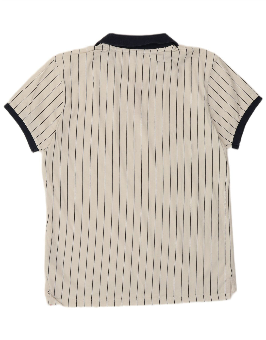 Мужская теннисная рубашка-поло FILA, маленькая белая хлопковая полоска