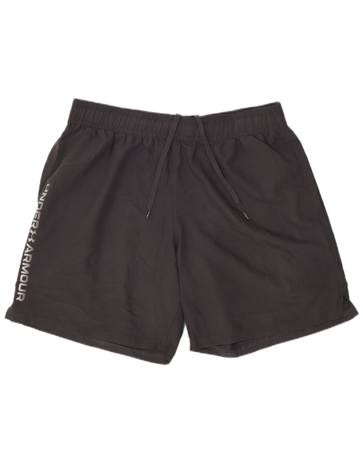 Мужские спортивные шорты с рисунком Under Armour XL, серый полиэстер