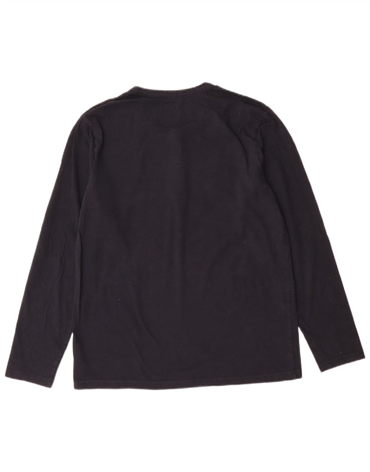 EDDIE BAUER Мужской топ с длинным рукавом, маленький темно-синий, хлопок