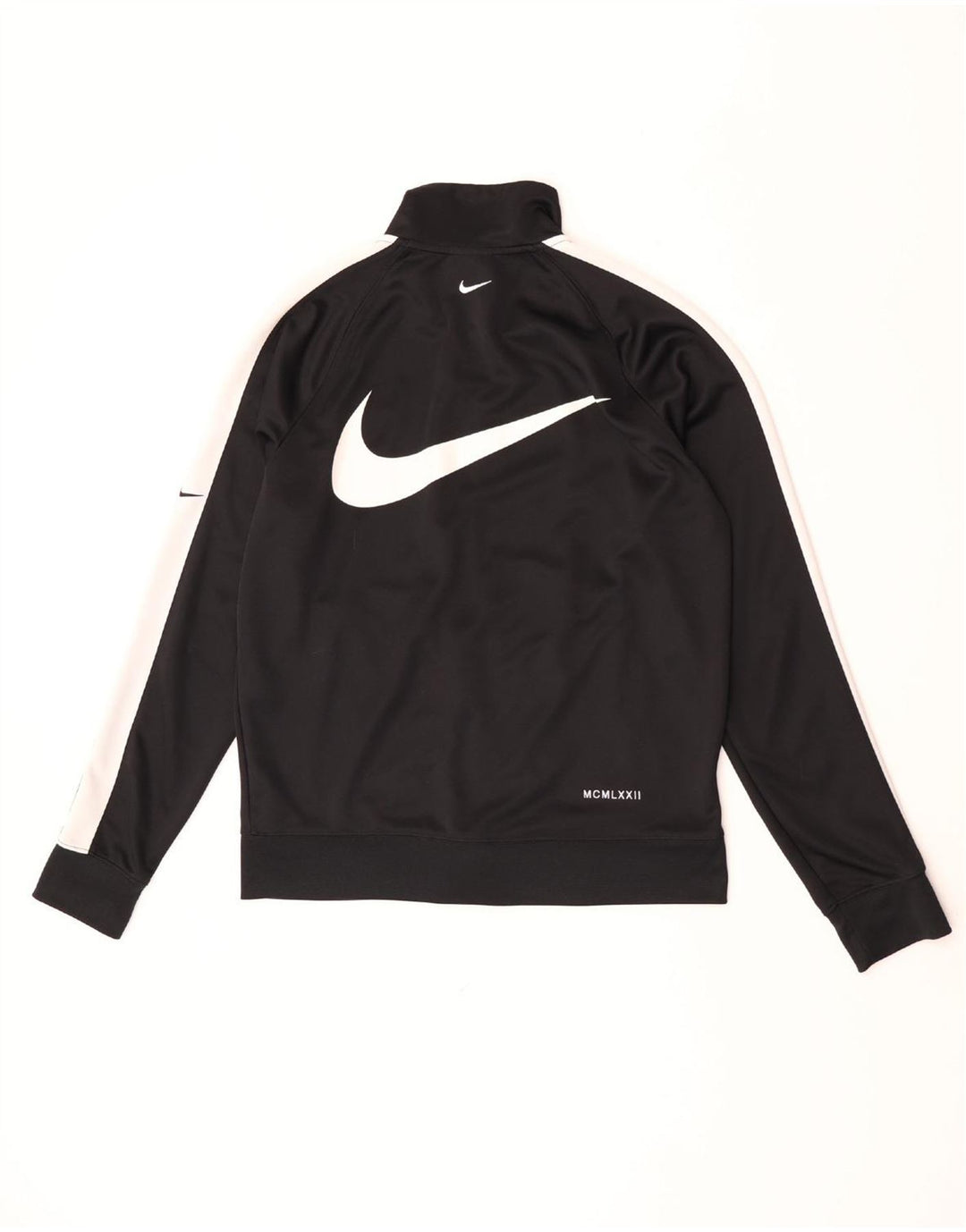 Мужская спортивная куртка Nike Swoosh с графическим рисунком, средний черный, с цветными блоками