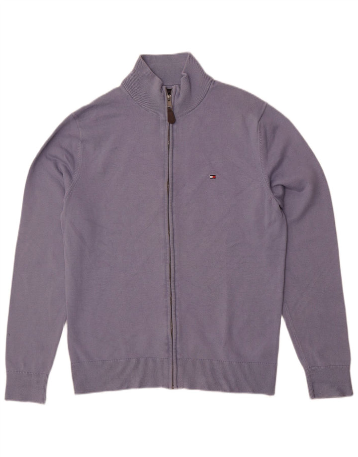 Мужской кардиган Tommy Hilfiger, большой синий хлопковый свитер