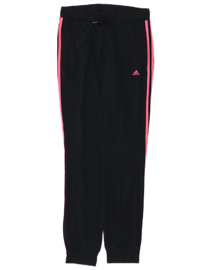 ADIDAS Женские спортивные брюки Climalite Брюки для бега UK 4/6 XS Черный хлопок