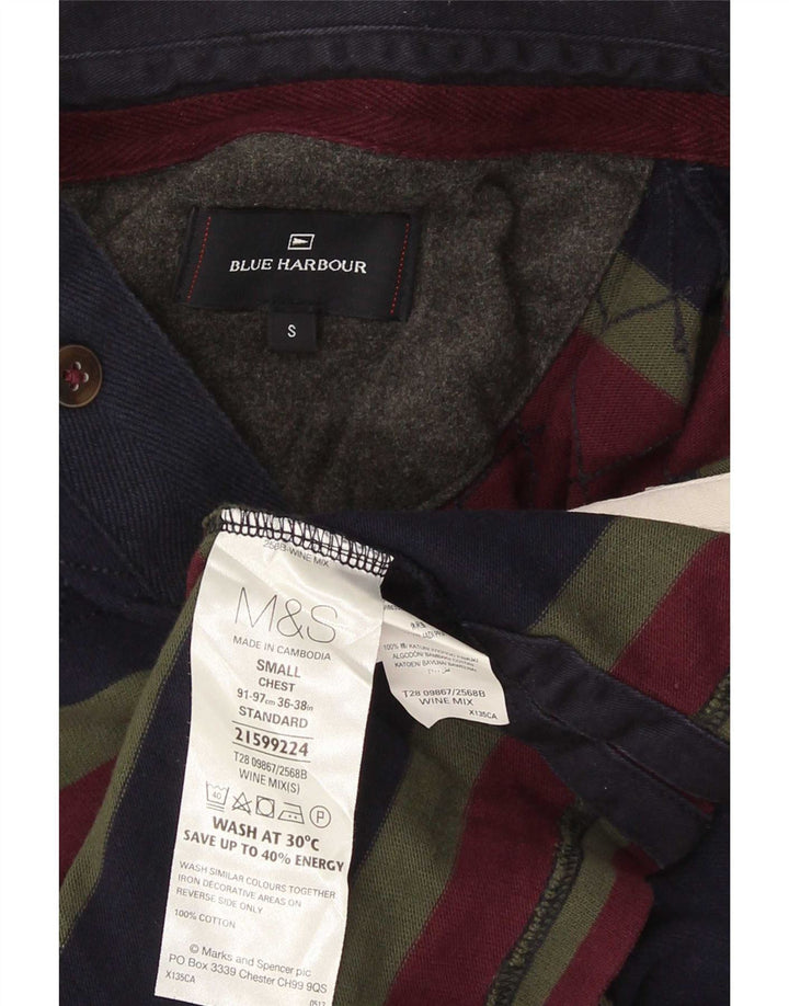 Мужская рубашка-поло для регби Marks & Spencer Blue Harbour, маленькая разноцветная