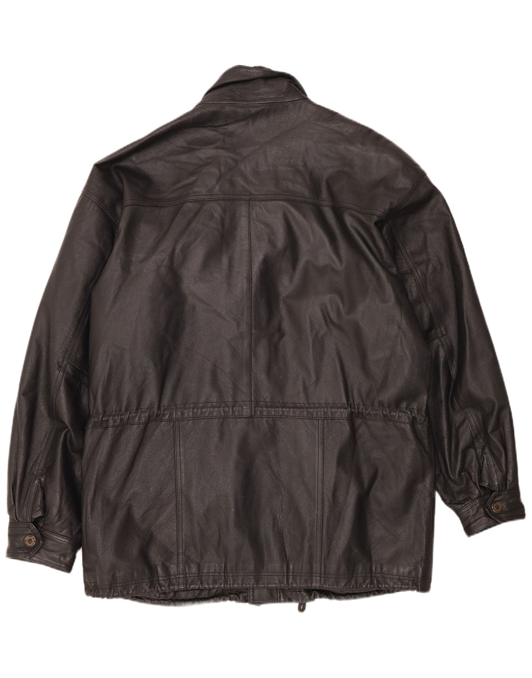 Винтажная мужская кожаная куртка UK 42 XL, черная
