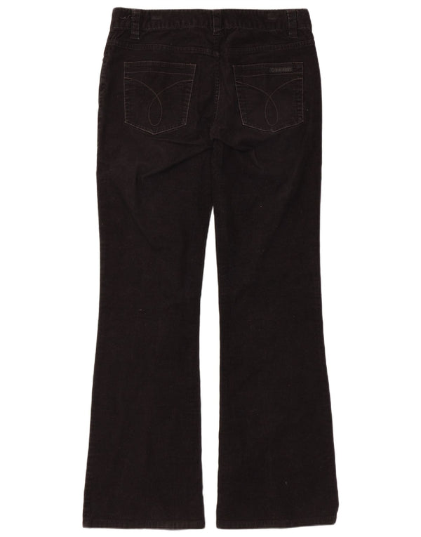 Женские вельветовые брюки Calvin Klein Bootcut США 8, средние W32 L31, черные