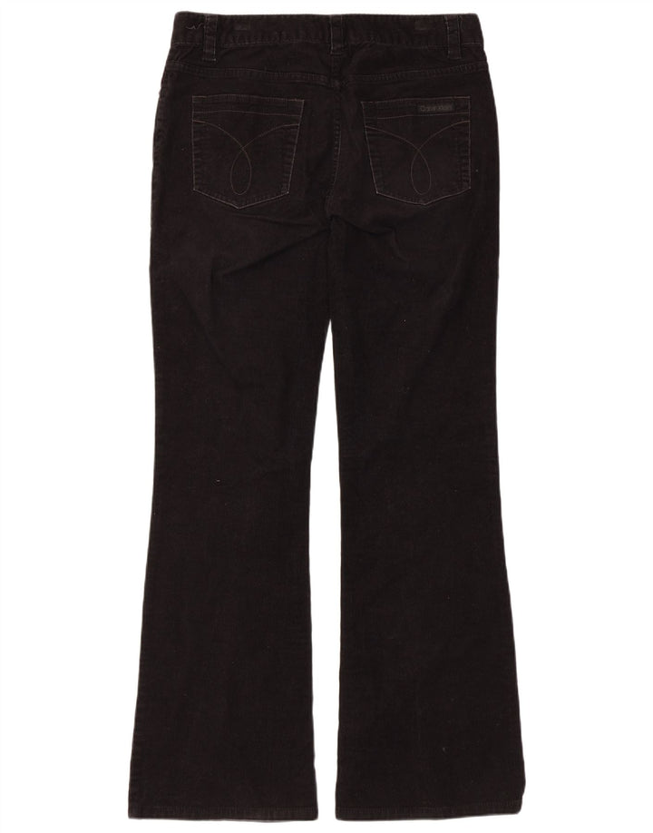 Женские вельветовые брюки Calvin Klein Bootcut США 8, средние W32 L31, черные