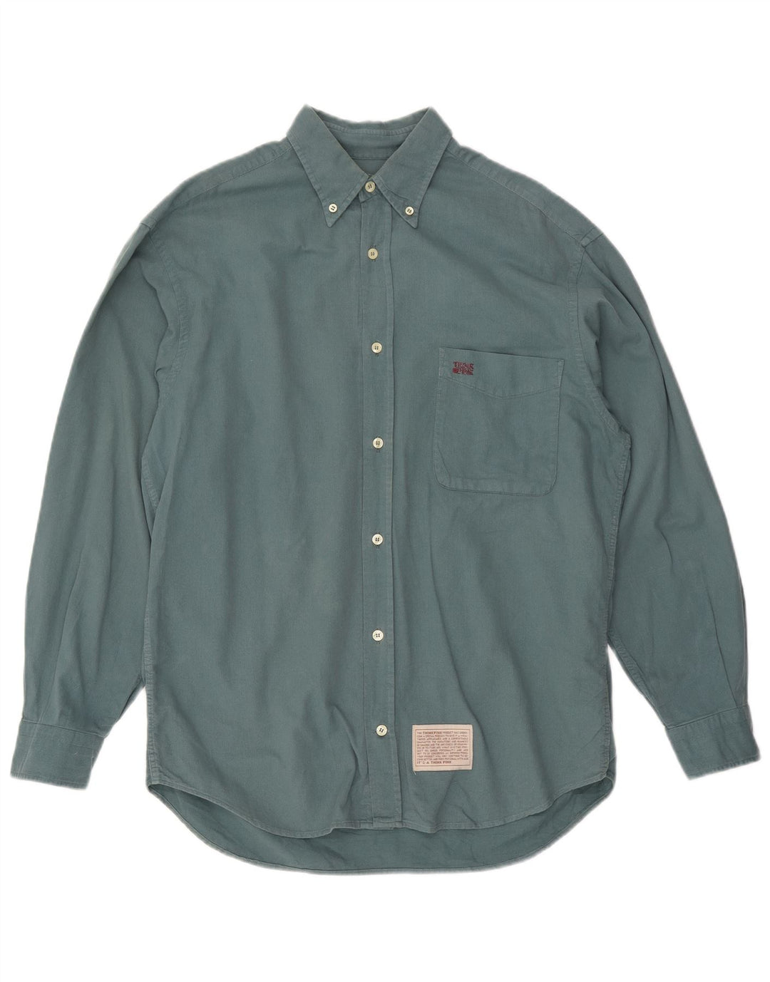 Мужская рубашка THINK PINK, размер 39 15 1/2, средний зеленый хлопок, размер 39 15 1/2