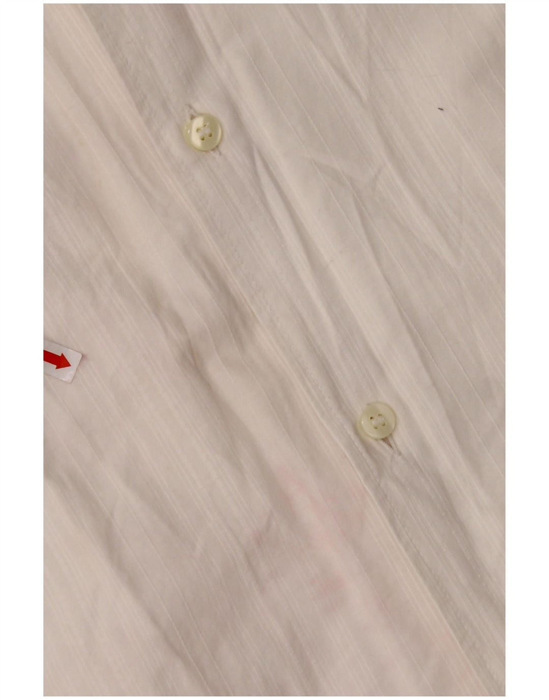 ARMANI JEANS Мужская рубашка среднего размера из хлопка белого цвета