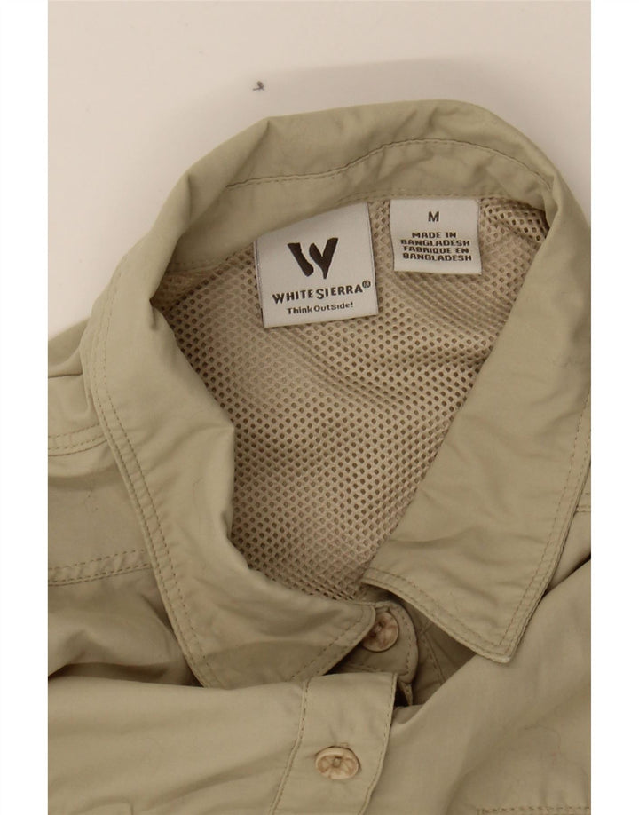 WHITE SIERRA Womens Shirt UK 14 Medium Beige Nylon Vintage White Sierra and Second-Hand White Sierra from Messina Hembry 