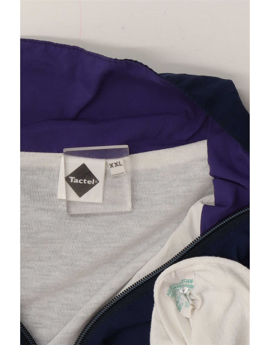 Мужской спортивный костюм Tactel 2XL, темно-синий, полиамид с цветными блоками