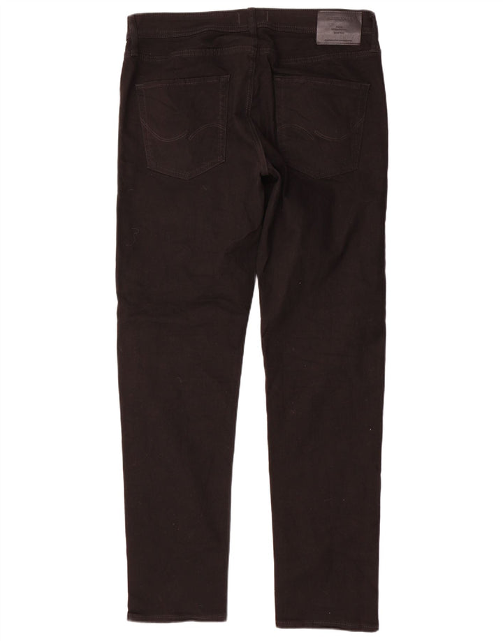 Мужские узкие джинсы Jack & Jones W34 L34, черный хлопок