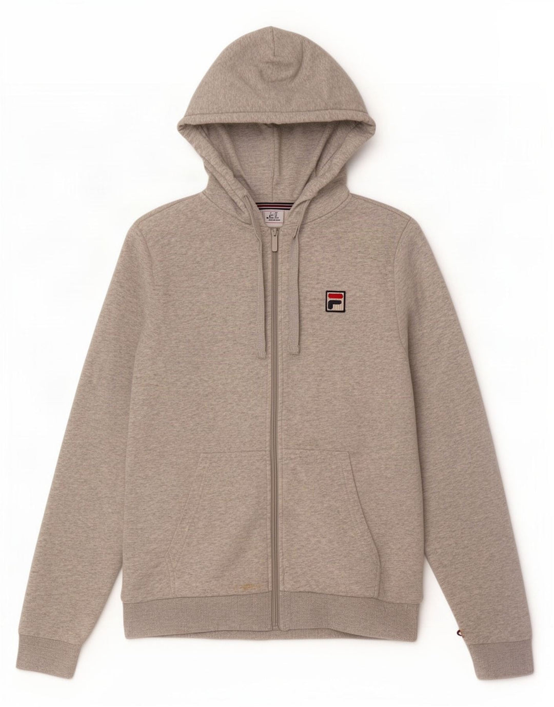 Мужской свитер с капюшоном на молнии Fila XS, серый хлопок