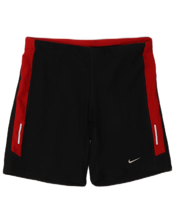 Женские спортивные шорты Nike Dri Fit UK 18 XL, черные, полиэстер с цветными блоками