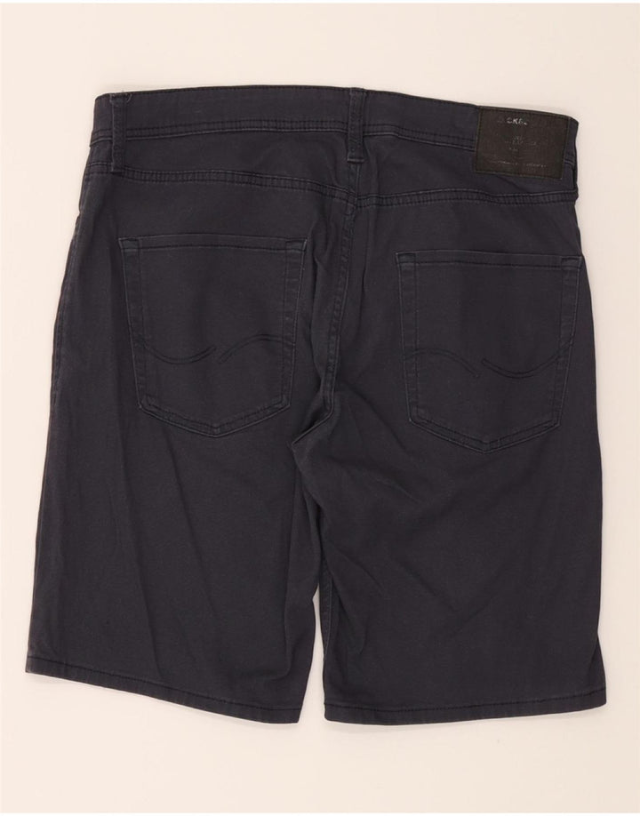 JACK & JONES Mens Denim Shorts Large W34  Navy Blue Cotton Vintage Jack & Jones and Second-Hand Jack & Jones from Messina Hembry 