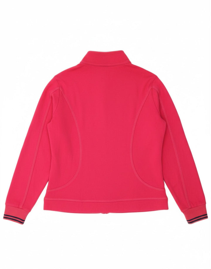 CHAMPION Womens Tracksuit Top Jacket UK 16 Large Pink Cotton