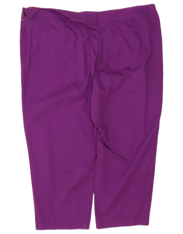 Женские шорты-бермуды Marks & Spencer UK 20 2XL W40 Фиолетовый хлопок