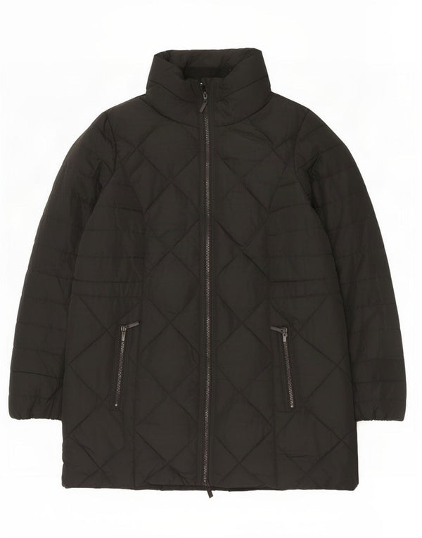 Женское стеганое пальто Marks & Spencer UK 18 XL, черный полиэстер
