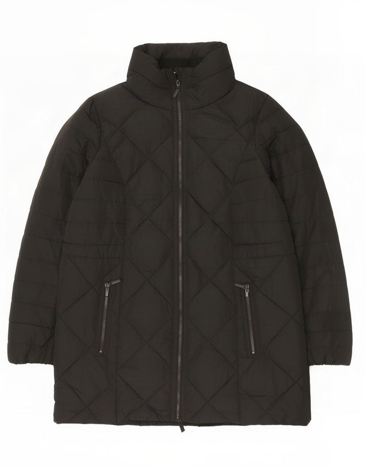 Женское стеганое пальто Marks & Spencer UK 18 XL, черный полиэстер