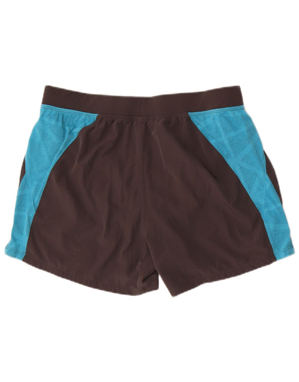 Мужские спортивные шорты Under Armour Heat Gear XL, серые с цветными блоками
