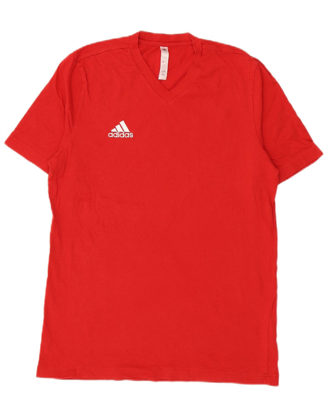 Мужская футболка Adidas Top среднего красного цвета из хлопка
