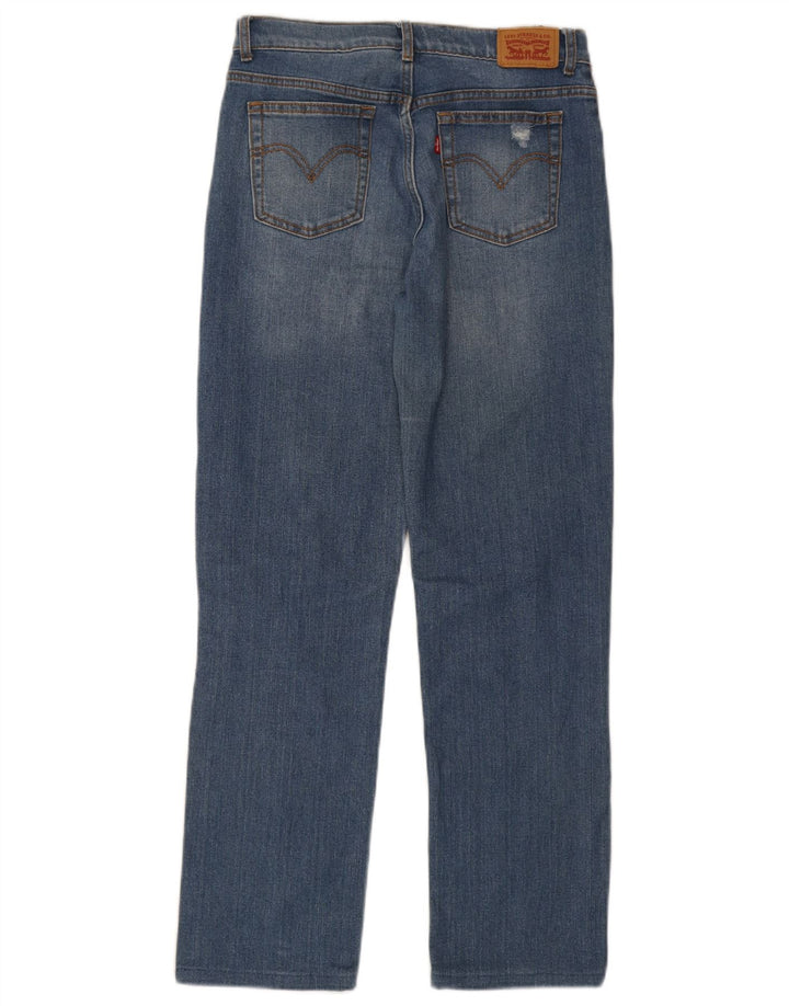 Женские потертые прямые джинсы Levi's Low Pro W28 L28 синие