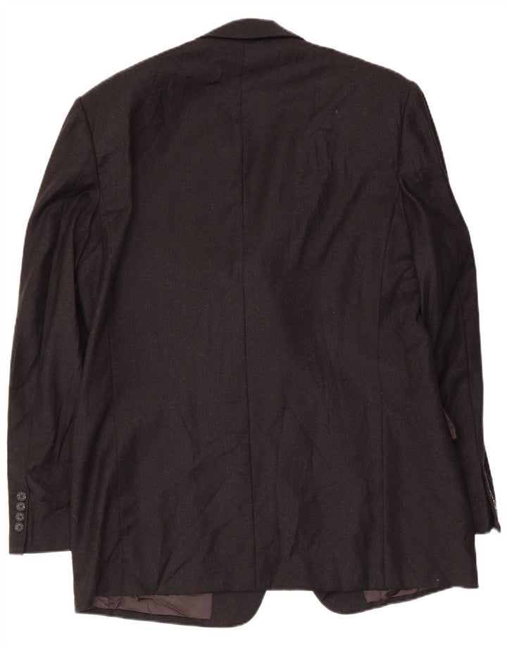 Мужской пиджак Burberrys с 3 пуговицами IT 52, большая черная шерсть