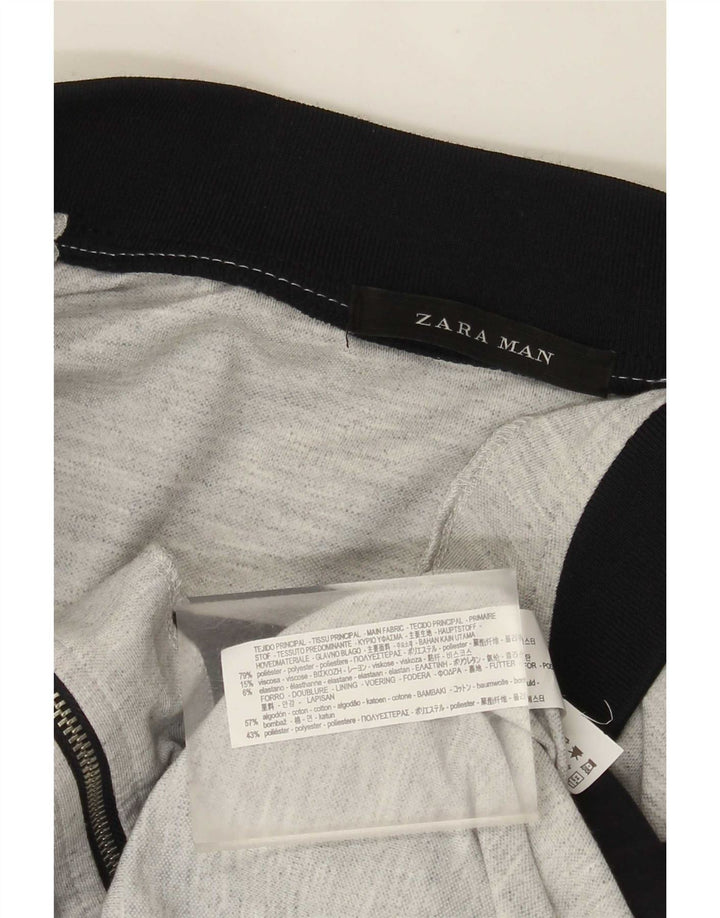 Мужской спортивный костюм Zara, верхняя куртка, маленький серый полиэстер с крапинками