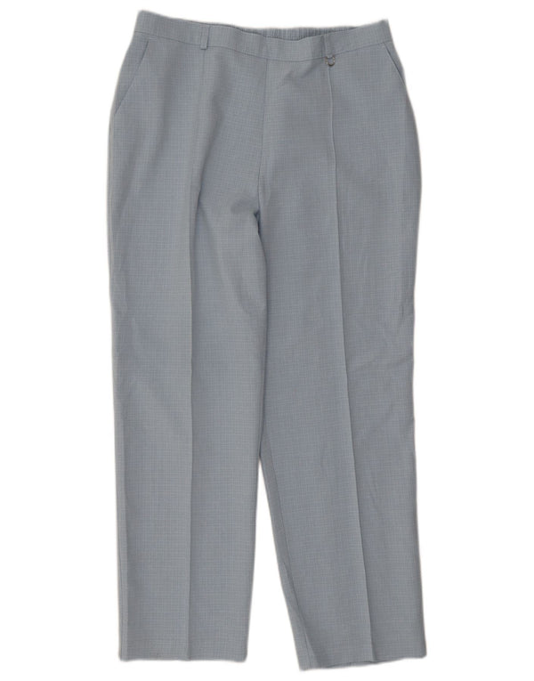 Женские брюки чинос Marks & Spencer UK 16, большие W32 L26, синие в клетку