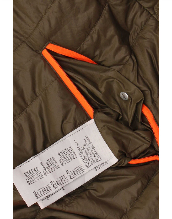 Мужская двусторонняя стеганая куртка Diadora UK 42 XL, хаки, полиэстер
